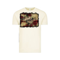 Vintage Arctic buffalo plaid christmas camouflage glitter background Vintage Tee - Jasminsmagicworld
