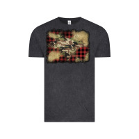 Vintage Black buffalo plaid christmas camouflage glitter background Vintage Tee - Jasminsmagicworld