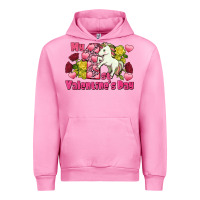 Fuchsia Pink My first Valentine's Day Unicorn Urban Hoodie - FaDigitalArtStudio