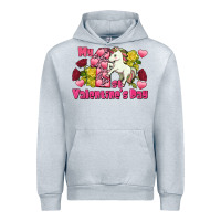 Heather Grey My first Valentine's Day Unicorn Urban Hoodie - FaDigitalArtStudio