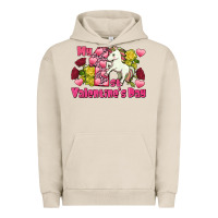 Pigment French Oak My first Valentine's Day Unicorn Urban Hoodie - FaDigitalArtStudio