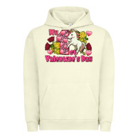 Pigment Pistachio My first Valentine's Day Unicorn Urban Hoodie - FaDigitalArtStudio