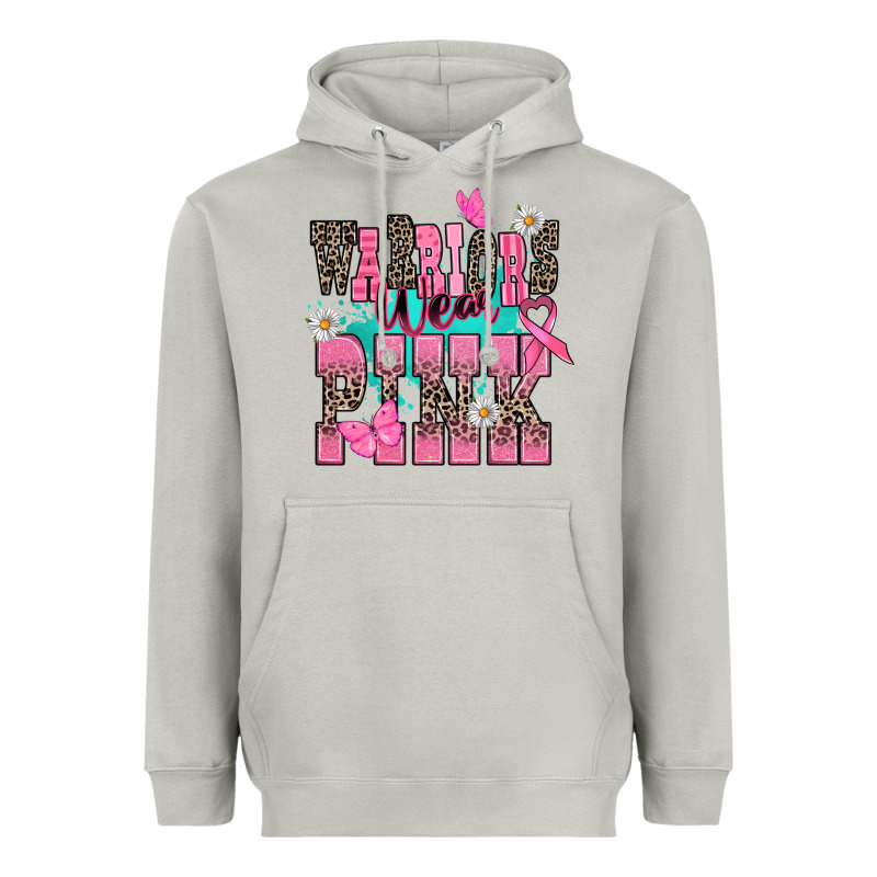 Warriors Wear Pink Heavyweight Hoodie by NancyCooperArtShop | Teevron