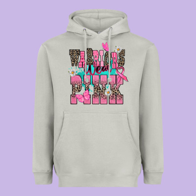 Warriors Wear Pink Heavyweight Hoodie Designed By Nancycooperartshop