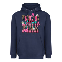 Navy warriors wear pink Heavyweight Hoodie - NancyCooperArtShop