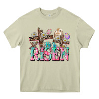 Mossy He is risen Easter Day Heavy Core Tee - CowGirlArtShop
