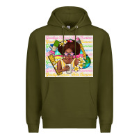 Army Green goodbye school hello summer Premium Hoodie - TumblerDesignByShophia
