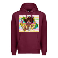 Burgundy goodbye school hello summer Premium Hoodie - TumblerDesignByShophia