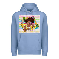 Colony Blue goodbye school hello summer Premium Hoodie - TumblerDesignByShophia