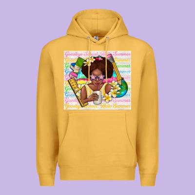 Goodbye School Hello Summer Premium Hoodie Designed By Tumblerdesignbyshophia