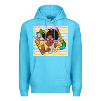 Ocean Blue goodbye school hello summer Premium Hoodie - TumblerDesignByShophia
