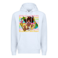 White goodbye school hello summer Premium Hoodie - TumblerDesignByShophia