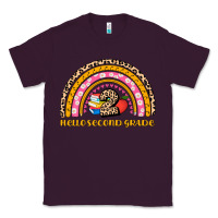 Plum back to school rainbow hello second grade Classic Tee - AdoDesignShop