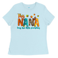 Baby Blue this nana loves her little pumpkins Ladies Tee - texasbilliewilder