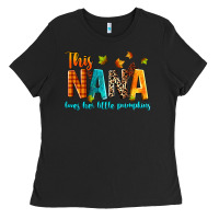 Black this nana loves her little pumpkins Ladies Tee - texasbilliewilder