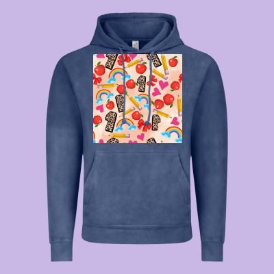 Back To School Seamless Pattern 1 (3600x3600) Vintage Hoodie Designed By Adodesignshop