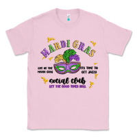 Bubblegum Pink mardi gras social club Classic Tee - MaliasSmallBusiness