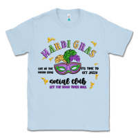 Dusty Blue mardi gras social club Classic Tee - MaliasSmallBusiness