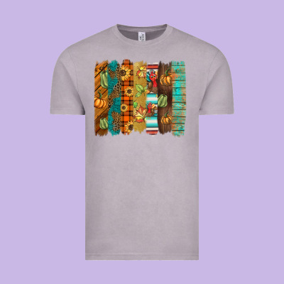 Thanksgiving Brushstroke Vintage Tee Designed By Barkaloodesign