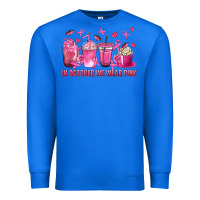 True Royal In October We Wear Pink with Breast Cancer Coffee Premium Sweatshirt - texasbilliewilder