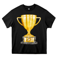 Black throphy cup Heavy Core Tee - FaDigitalArtStudio