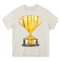 Cream throphy cup Heavy Core Tee - FaDigitalArtStudio