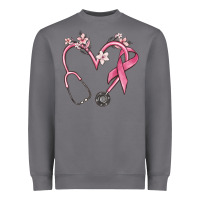 Storm stethoscope nurse medical breast cancer awareness Heavyweight Sweatshirt - MaliasSmallBusiness