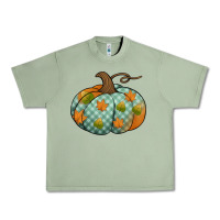 Oil Green blue plaid autumn pumpkin Urban Heavy Tee - Jasminsmagicworld