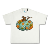 Pistachio blue plaid autumn pumpkin Urban Heavy Tee - Jasminsmagicworld