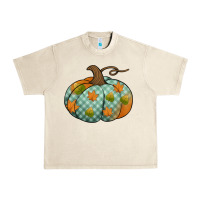 Sandshell blue plaid autumn pumpkin Urban Heavy Tee - Jasminsmagicworld