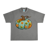 Tornado blue plaid autumn pumpkin Urban Heavy Tee - Jasminsmagicworld