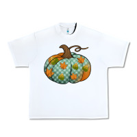 White blue plaid autumn pumpkin Urban Heavy Tee - Jasminsmagicworld