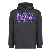 Smoke I am a survivor purple ribbon Heavyweight Hoodie - NancyCooperArtShop