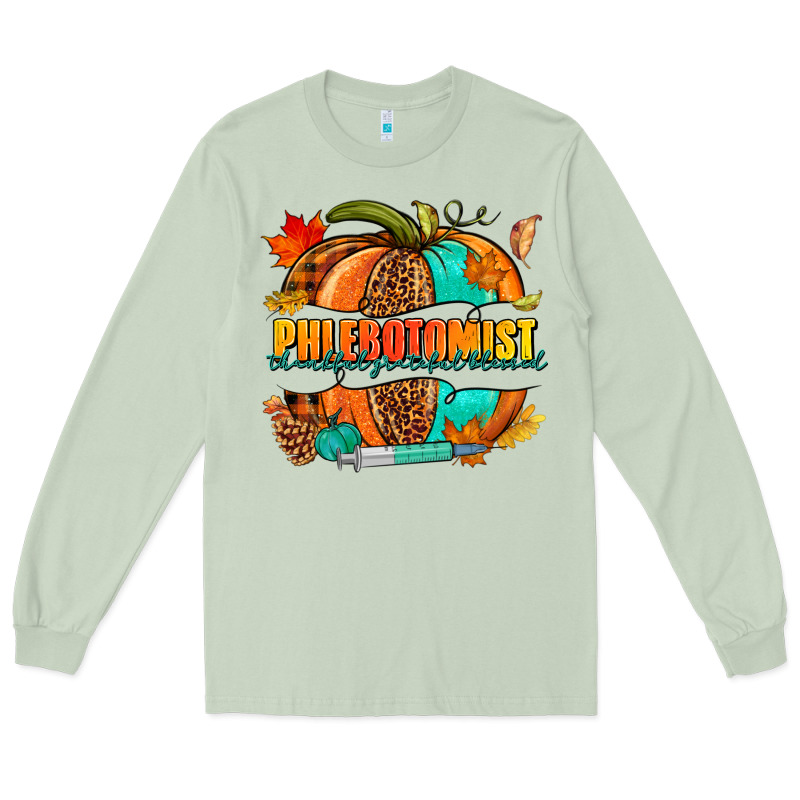 Phlebotomist Pumpkin Long Sleeve Tee by NancyCooperArtShop | Teevron