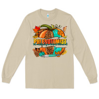 Mushroom Phlebotomist pumpkin Long Sleeve Tee - NancyCooperArtShop