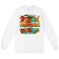 White Phlebotomist pumpkin Long Sleeve Tee - NancyCooperArtShop
