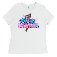 White badass mama Ladies Tee - Zillion Design Studio