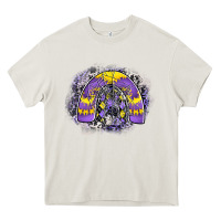 Cream halloween rainbow Heavy Core Tee - CowhideDigitalArt