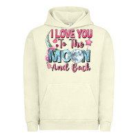Pigment Pistachio I love you to the moon and back Valentine's Day Urban Hoodie - FaDigitalArtStudio
