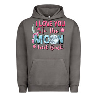 Pigment Tornado I love you to the moon and back Valentine's Day Urban Hoodie - FaDigitalArtStudio