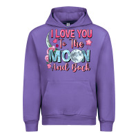 Tulip I love you to the moon and back Valentine's Day Urban Hoodie - FaDigitalArtStudio