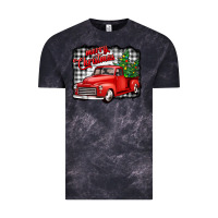 Cloud Black merry christmas red truck christmas trees Vintage Tee - Jasminsmagicworld