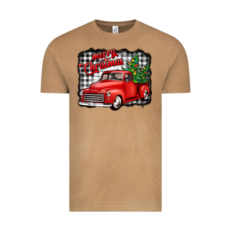 Merry Christmas Red Truck Christmas Trees Vintage Tee by Jasminsmagicworld | Teevron