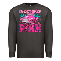 Smoke In October We Wear Pink Truck Premium Sweatshirt - texasbilliewilder