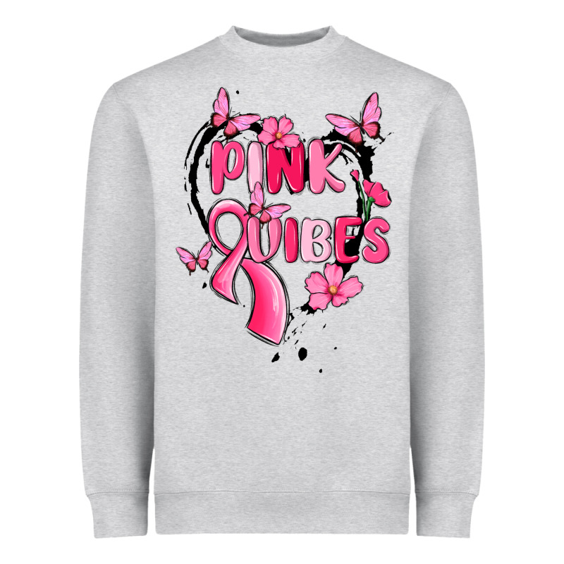 Pink Vibes Heavyweight Sweatshirt by MaliasSmallBusiness | Teevron