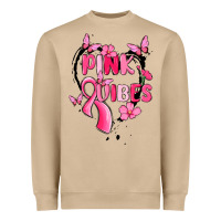 Mushroom pink vibes Heavyweight Sweatshirt - MaliasSmallBusiness