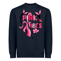 Navy pink vibes Heavyweight Sweatshirt - MaliasSmallBusiness
