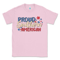 Bubblegum Pink proud southern american Classic Tee - MaliasSmallBusiness