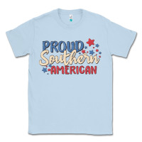 Dusty Blue proud southern american Classic Tee - MaliasSmallBusiness