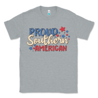Heather Grey proud southern american Classic Tee - MaliasSmallBusiness